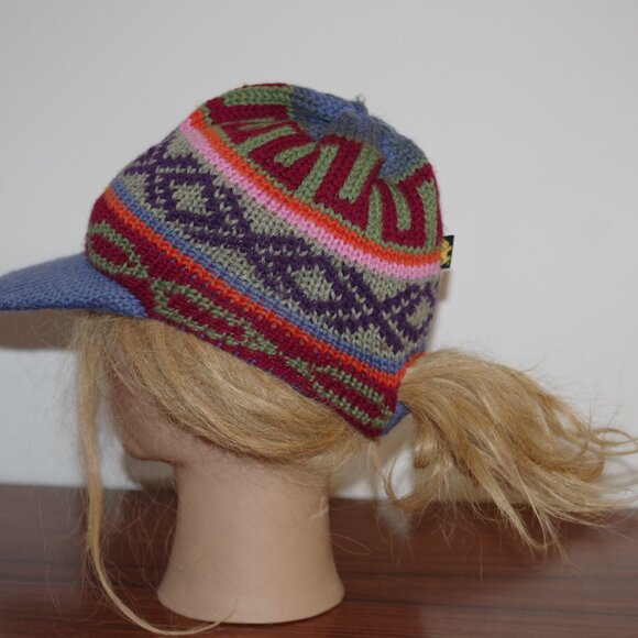 Peruvian trading merino wool multicolored hat main image 7
